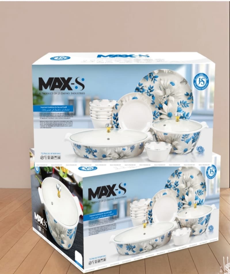 Premium 72 Pcs Dinner Set – Stylish Double Glaze | Durable, Microwave Safe & High Quality Crockery – by Mehar Clicks