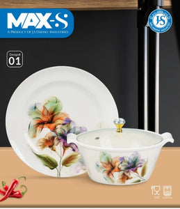 Premium 72 Pcs Dinner Set – Stylish Double Glaze | Durable, Microwave Safe & High Quality Crockery – by Mehar Clicks