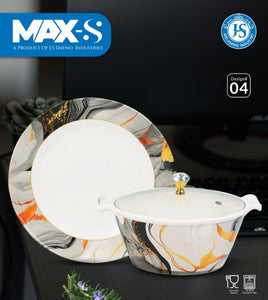 Premium 72 Pcs Dinner Set – Stylish Double Glaze | Durable, Microwave Safe & High Quality Crockery – by Mehar Clicks
