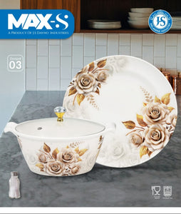 Premium 72 Pcs Dinner Set – Stylish Double Glaze | Durable, Microwave Safe & High Quality Crockery – by Mehar Clicks