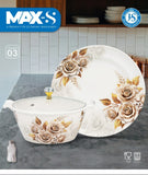 Premium 72 Pcs Dinner Set – Stylish Double Glaze | Durable, Microwave Safe & High Quality Crockery – by Mehar Clicks