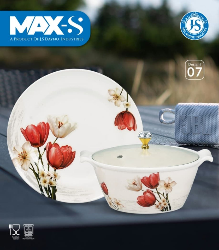 Premium 72 Pcs Dinner Set – Stylish Double Glaze | Durable, Microwave Safe & High Quality Crockery – by Mehar Clicks
