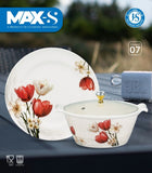 Premium 72 Pcs Dinner Set – Stylish Double Glaze | Durable, Microwave Safe & High Quality Crockery – by Mehar Clicks